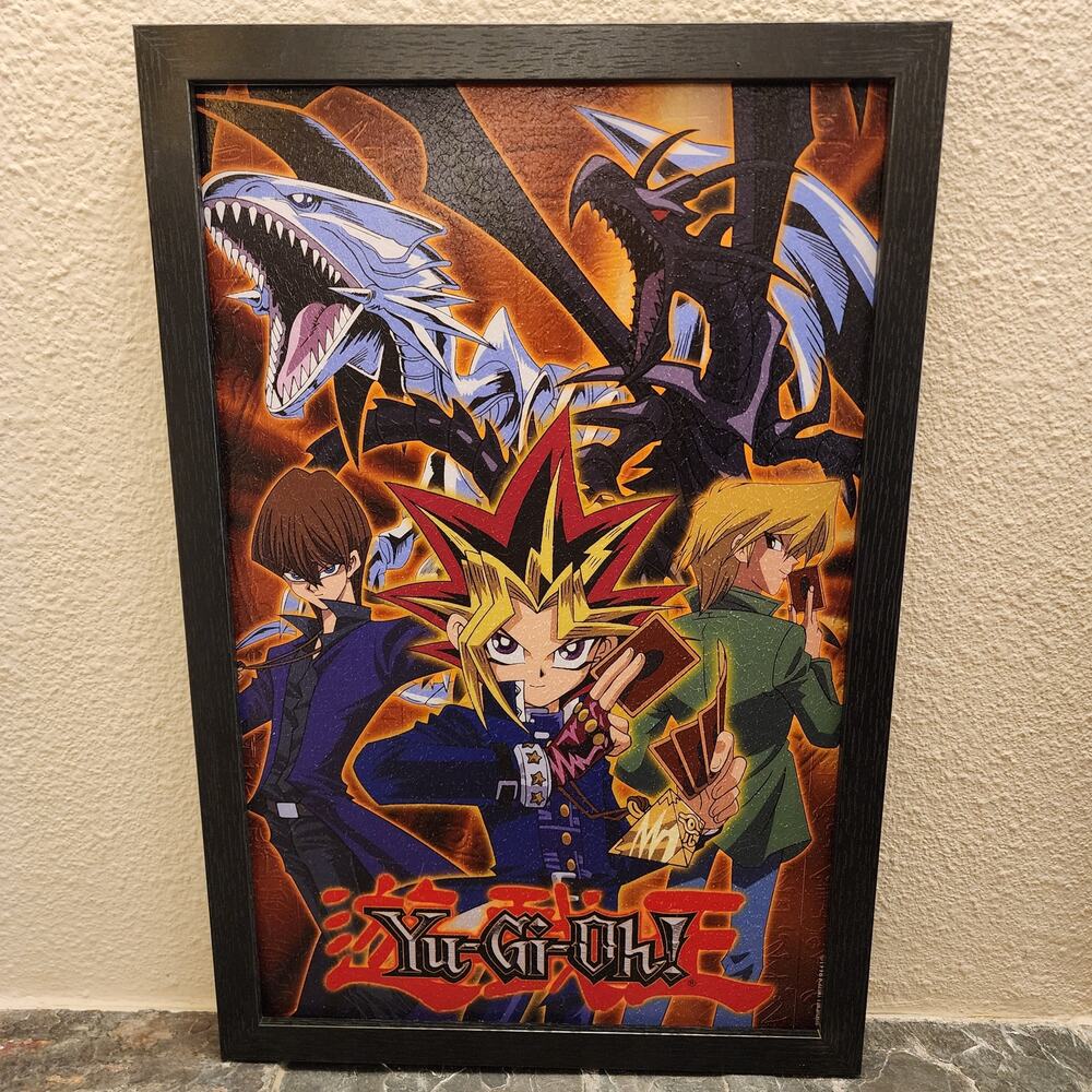 Poster - Yu-Gi-Oh! Collage, 12 x 18 inch Gel-Coated Framed Poster (NEW)